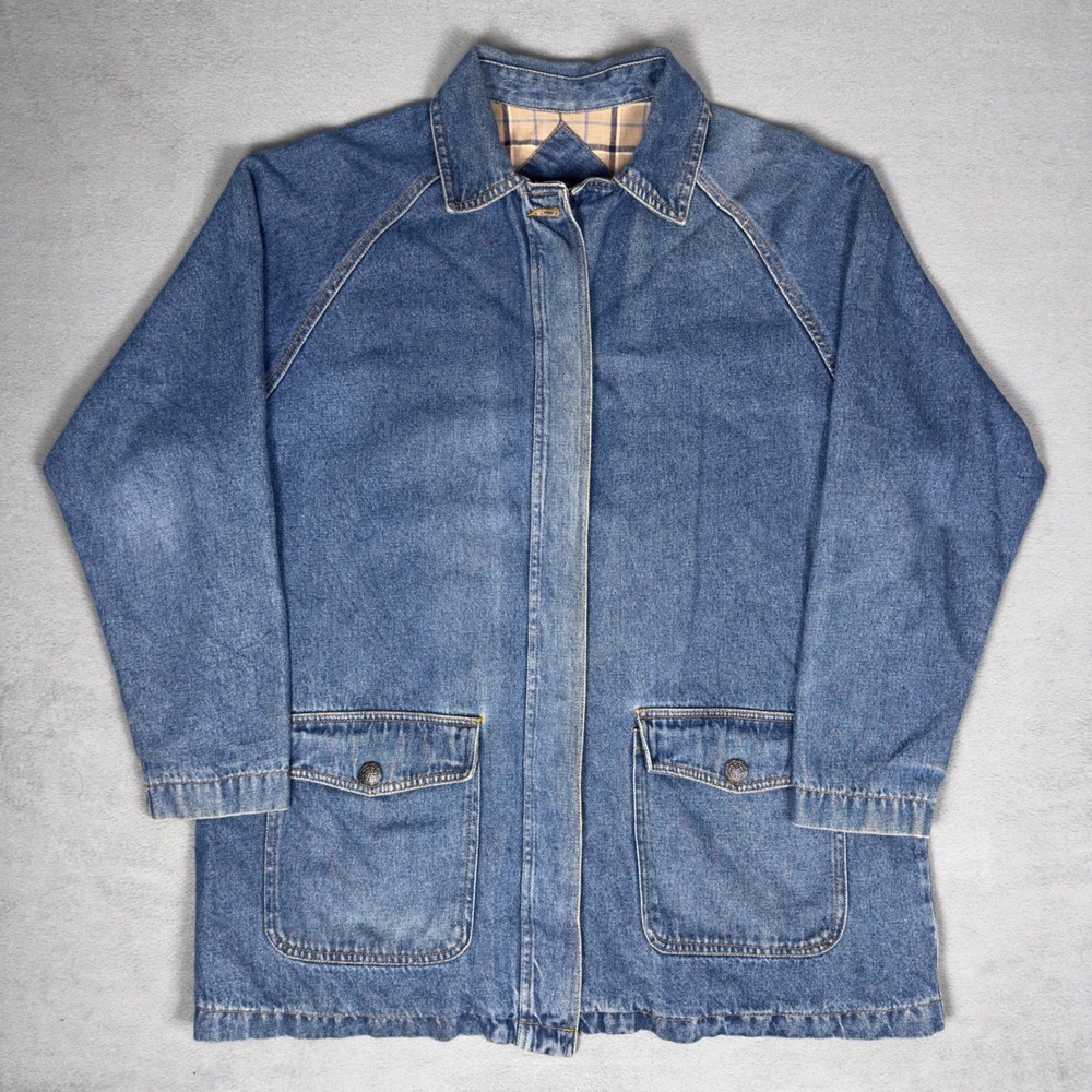 Vintage Faded Glory Blue Denim Barn Jean Jacket, X-Large